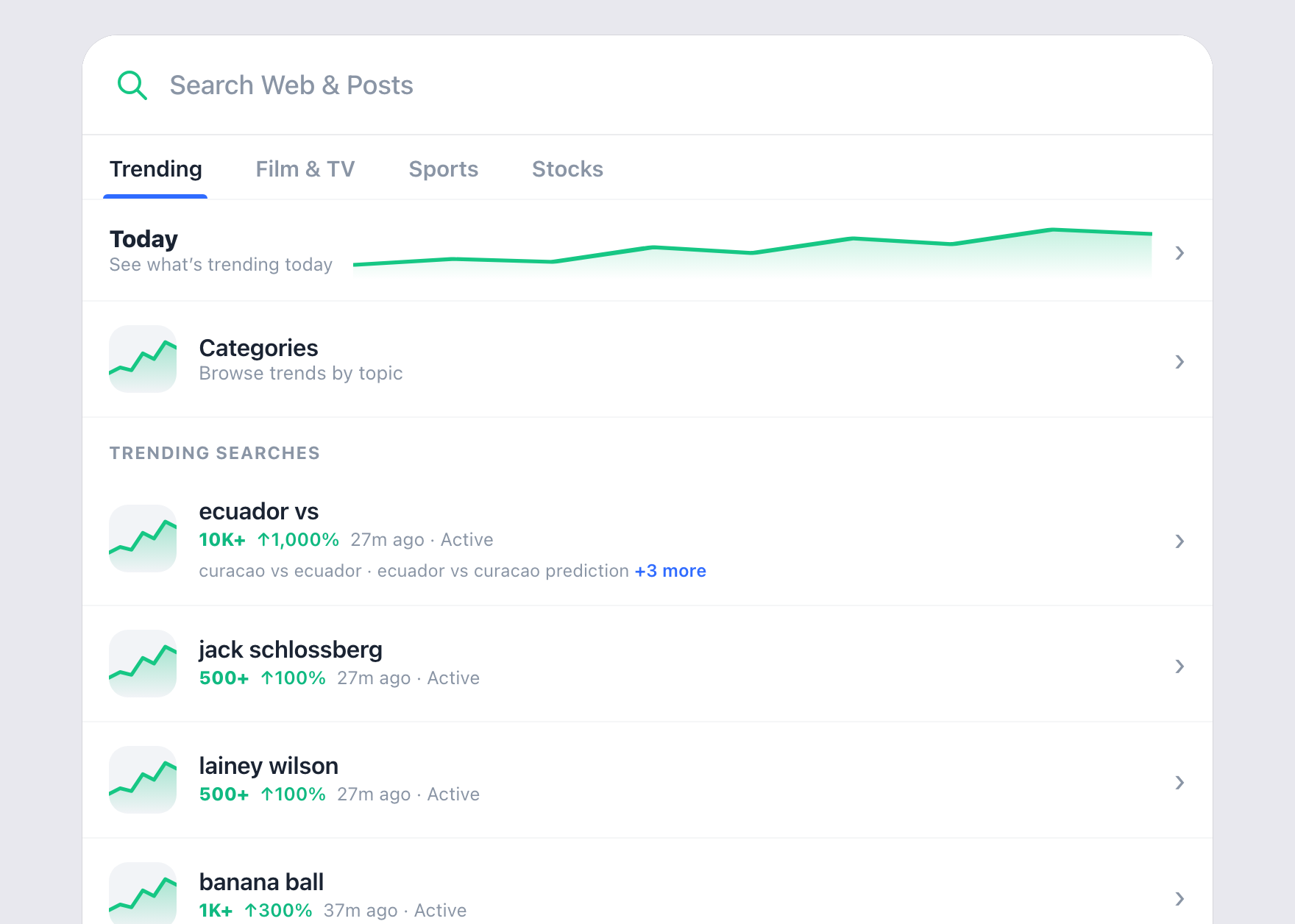 Boonful Search — trending searches and private web results